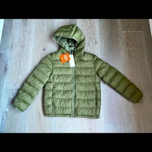 UNIQLO boys light warm padded jacket coat parka utral light